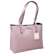 Wholesale - PINK DBL FACE TOTE W/PRINTED SNAP IN POUCH C/P 8, UPC: 4890808248607